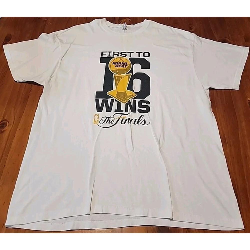 Miami Heat Finals Tee Xl White Basketball Playoffs Lebron Sga